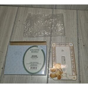 VINTAGE 2001 Cherished Teddies Light Switch Plate Cover Baby Nursery Teddy Bear